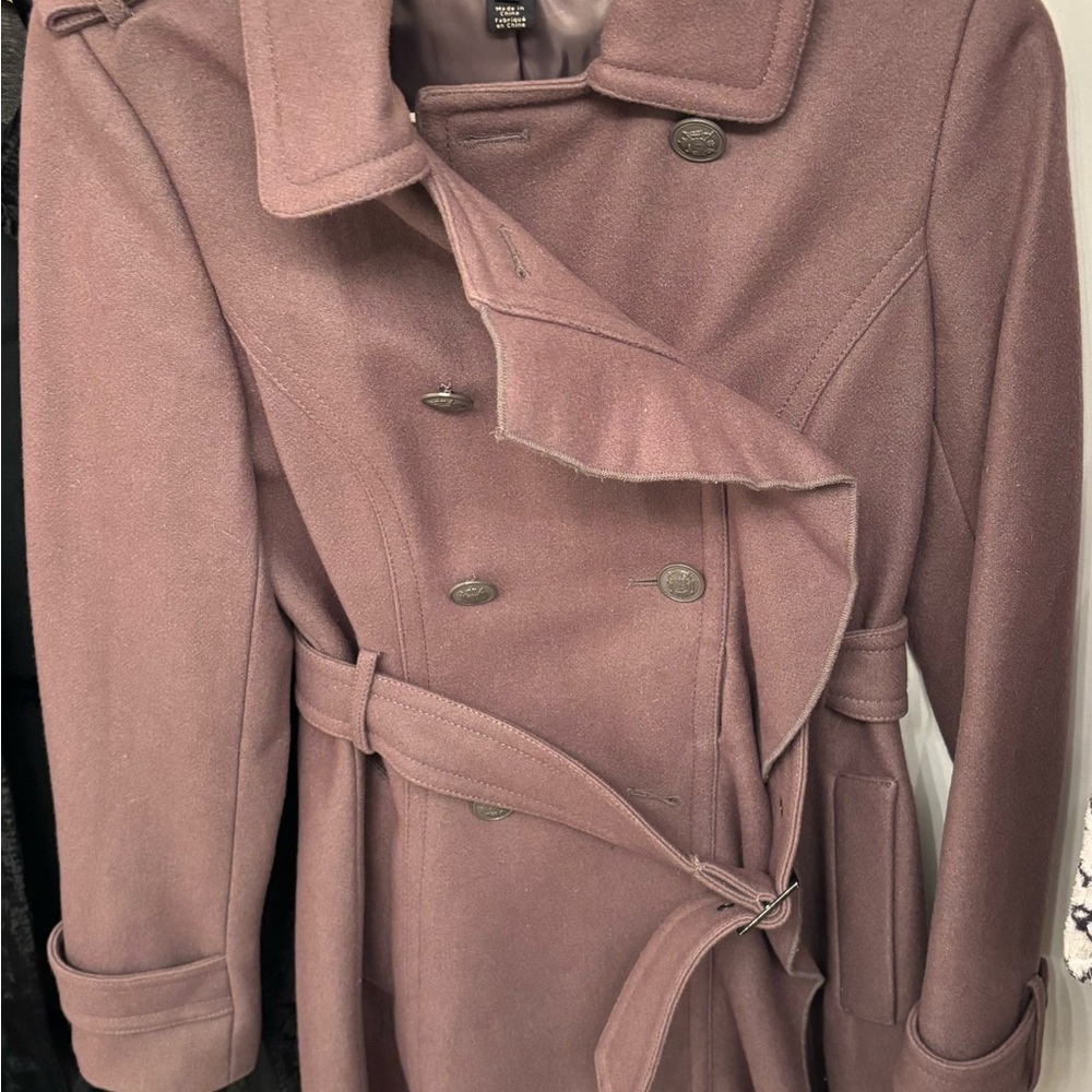 Elegant Mauve Trench Coat
